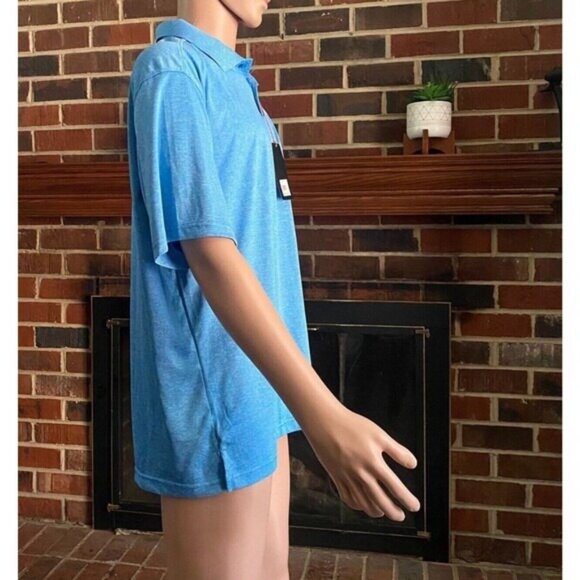 Men’s Beverly Hills Polo Club Short Sleeve Easy Care T Shirt S Blue Size L NEW - Picture 2 of 14